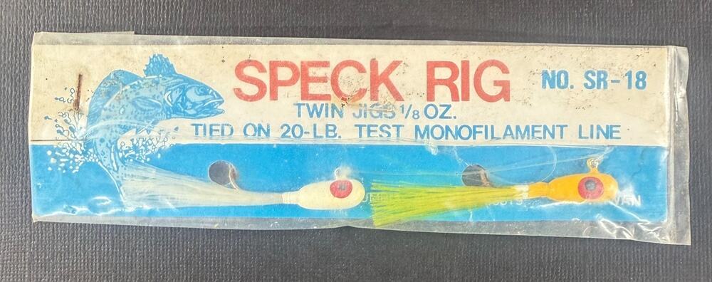 Vintage Speck Rig Twin Jigs 1/8 oz No. SR-18 New In Package Saltwater Lure